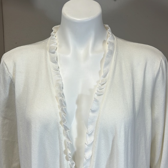 NWT Joseph A Ivory Women’s Cardigan Size L - Picture 2 of 15